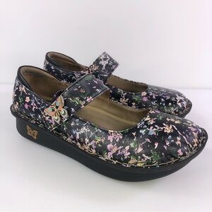 Alegria Women's Paloma Pal-7504 Black Leather Mary Jane Shoes Size 39 (US 8.5-9)